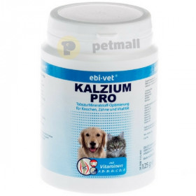 Калциеви таблетки Ebi-Vet Kalzium Pro за пораснали кучета и котки 125 гр. за здрави кости, стави и зъби 